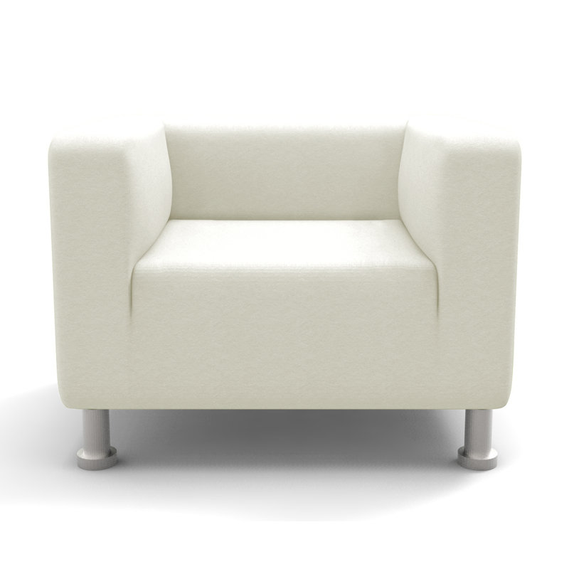 Moffitt Upholstered Armchair, White