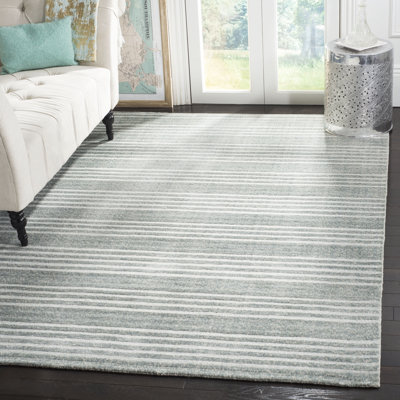 Borst Hand Loomed Viscose Solid Color Rug