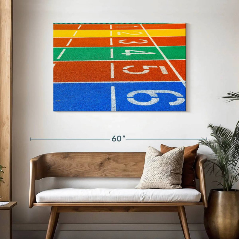Running Track, 30" H x 45" W