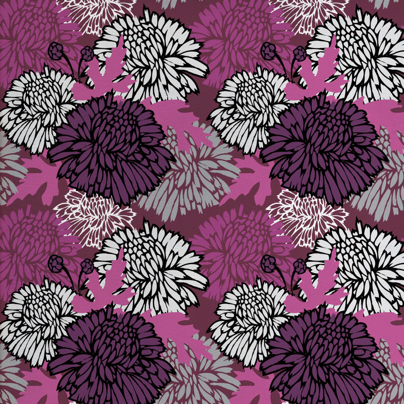 Tissu Dahlia, l 58 po x L 72 po