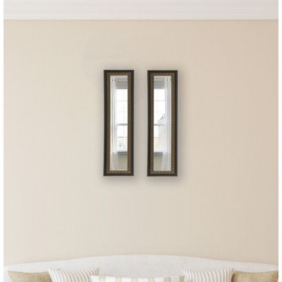 Derrell Solid Wood Flat Wall Mirror