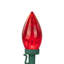 Lumières de Noël patriotiques à DEL C9 - rouge, blanc et bleu - fil vert de 16 pi - 25 carats