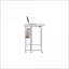 Table basse pliante blanche peu encombrante pour les petits bureaux à domicile / bureau, robuste et amp; Multi-usage