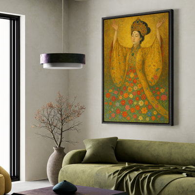 Framed Canvas Wall Art - Vintage Abstract Wall Prints for Bedroom 