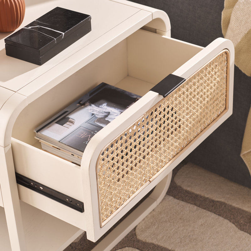 Beren 24'' W Nightstand, White