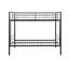 Lit superposé double au dessus d'un lit double, aucun sommier requis, assemblage facile