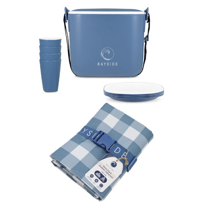 Blue Pool 5L Cool Box & Picnic Blanket Set
