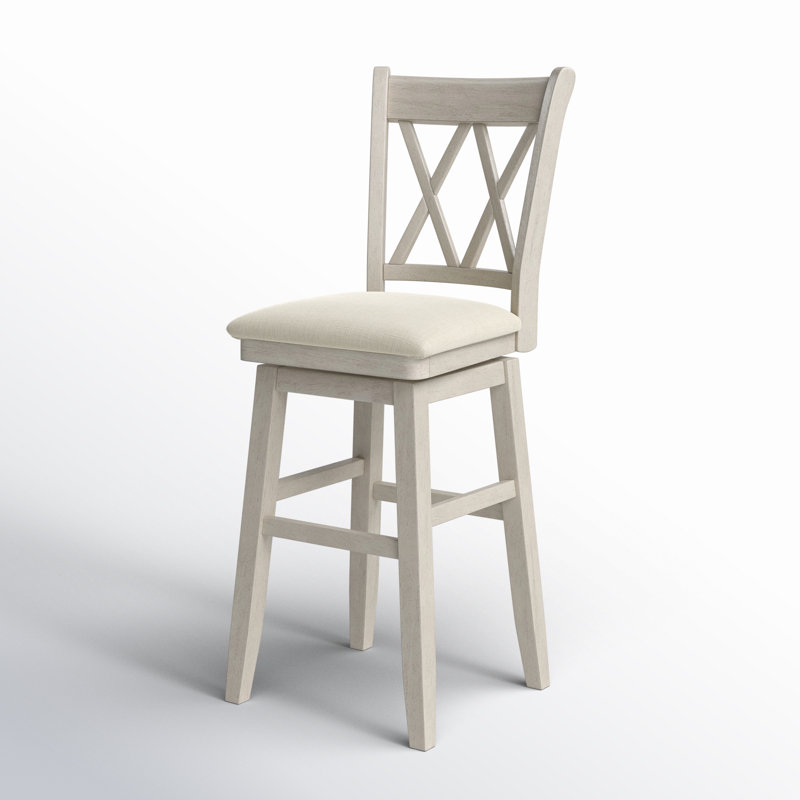 Fortville Counter Stool, Antique White, Bar Stool (30.59” Seat Height)