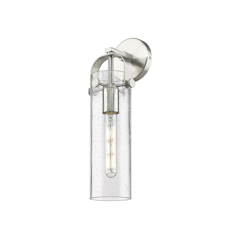 Applique murale 1 lumière 4 po Erie, Grainé, Nickel satiné