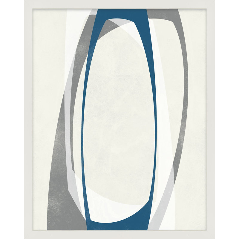 Orbit 2 Painting by Jacques Pilon, White Framed, 30" H x 24" W