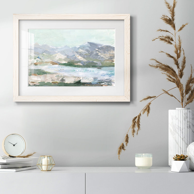 Pastel Mountain View I, Blanc, H 28 po x l 42 po x P 1,5 po