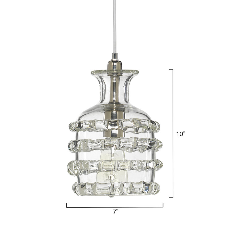 Ribbon 1 - Light Pendant, Clear