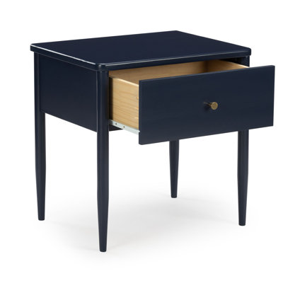 Jacelyn 1 Drawer Nightstand, Blue