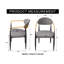 Chaise rembourrée moderne avec accoudoirs dorés-1436079899