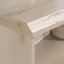 Table de chevet avec grand tiroir, finition brune