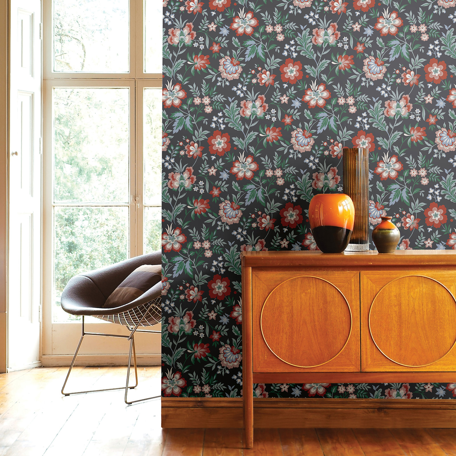 Ainslee Floral Wallpaper, Multicolor