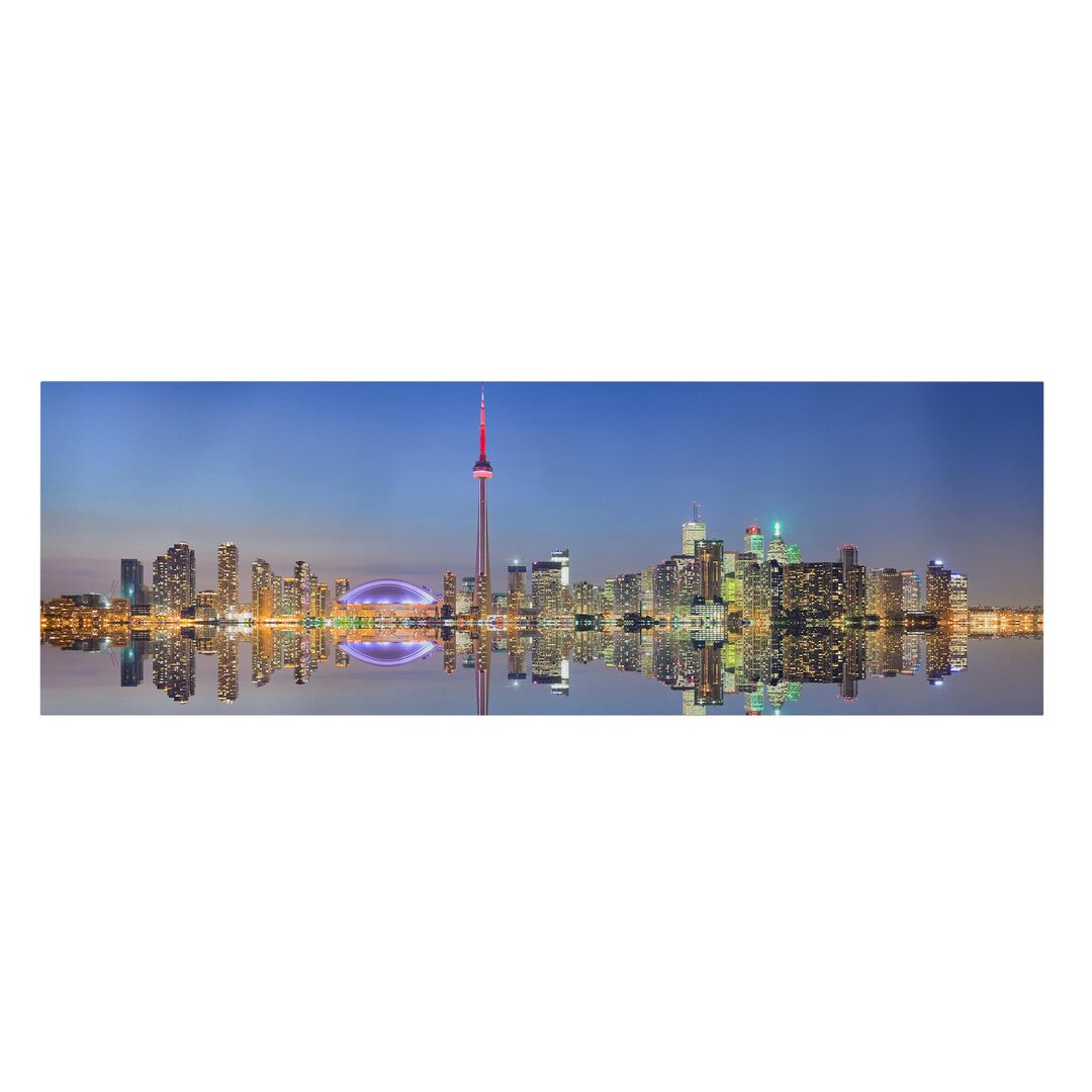 Leinwandbild Toronto City Skyline vor dem Ontariosee