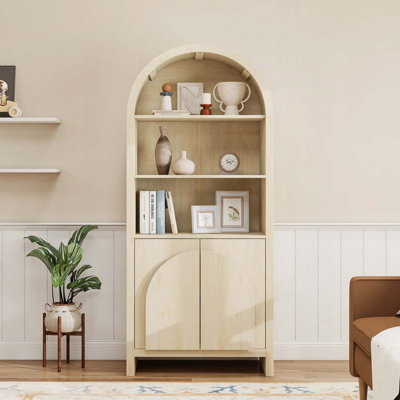 70.20" Tall Arched Storage Cabinet with Adjustable Shelves by Ebern Designs