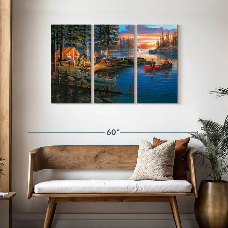 Senne Boundary Waters, 28" H x 45" W