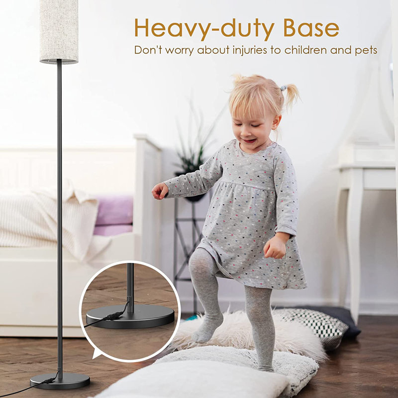 Corelli 64.96'' Silver LED Traditional Floor Lamp