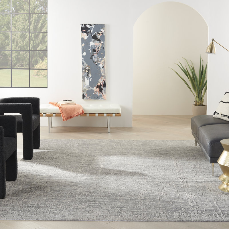 Abstract Hand Woven Area Rug, Rectangle 8'6" x 11'6"