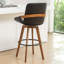 Tabouret de bar et de comptoir pivotant en cuir Modern-2029604397-2029604394