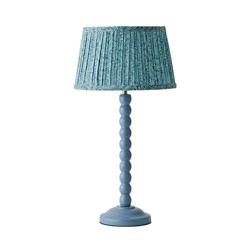 Sanon Wood Table Lamp, Blue