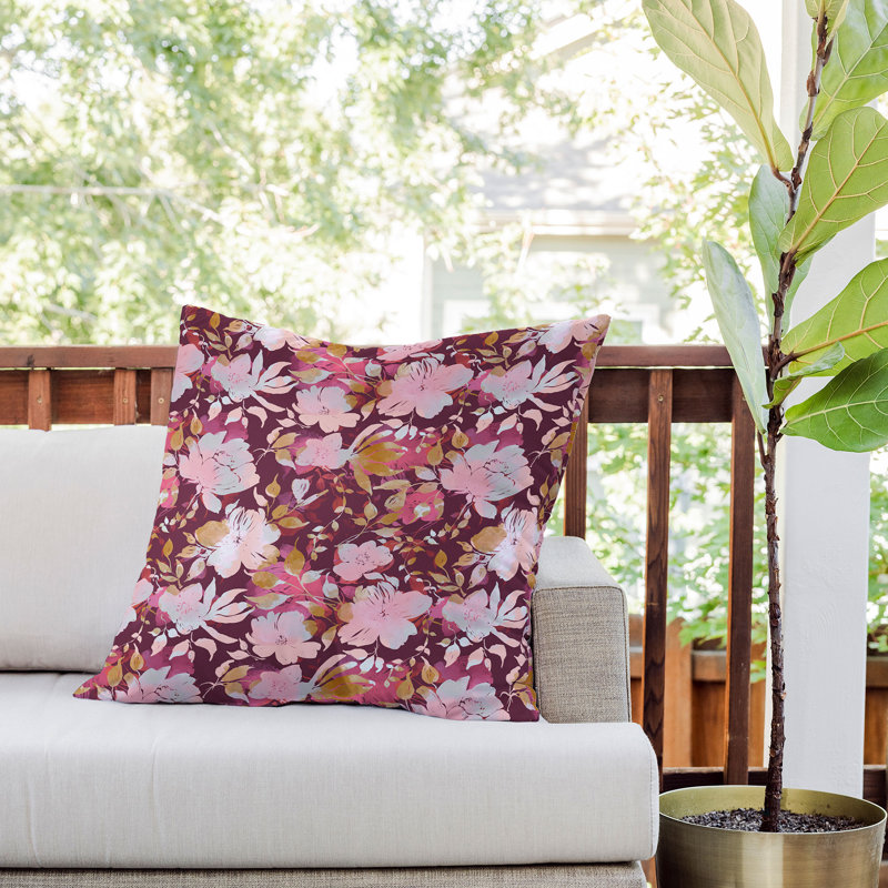 Coussin Marta Barragan Camarasa Blossoming, 26 po x 26 po