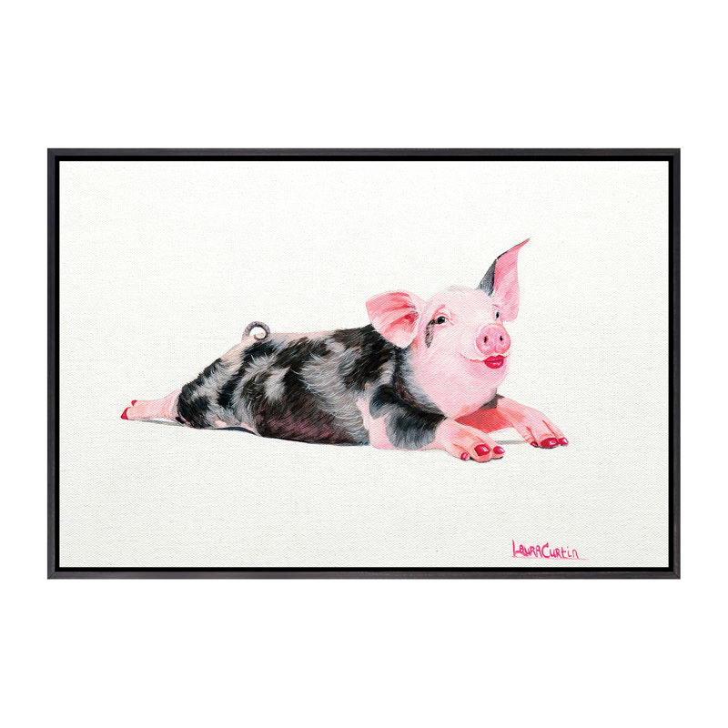 " Ruby " by Laura Curtin, Distressed Black Frame, No Mat, 18" H x 26" W x 1.5" D