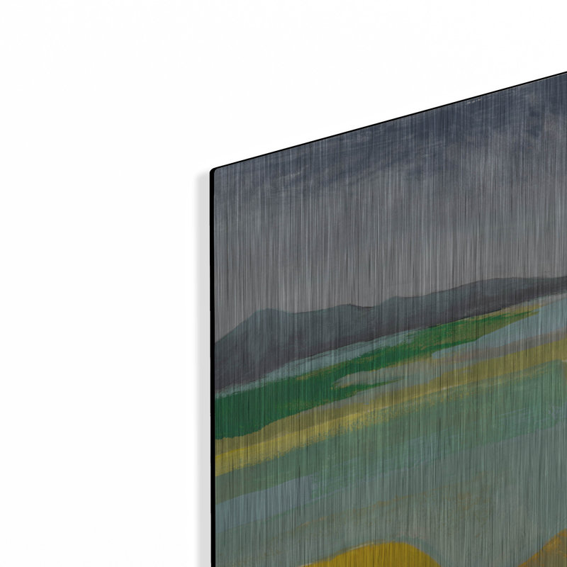 Luxe métal Art «Golden Valley I» par Grace Popp, Me «Golden Valley I» par Grace Popp, H 24 po x l 24 po