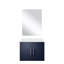 Meuble-lavabo simple l 24 po x P 22 po, comptoir en quartz blanc et miroir 18 po-1627386806