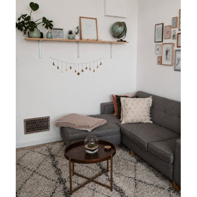 Stellar Air White Wall And Ceiling Registers With Brass Screws- 4x10 (Duct Opening) 6x12 Overall Size - Moroccan