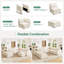 Canapé modulaire rembourré en U avec repose-pieds Abramson-788036072