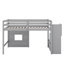 Lit mezzanine simple avec escalier de rangement et fenêtre-119971408