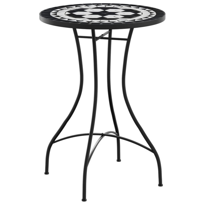Table bistro Brozak, 29.9" H x 23.6" W x 27.6" D, Black