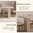 Sintered Stone Solid + Manufactured Wood gray Dining Table-109327197
