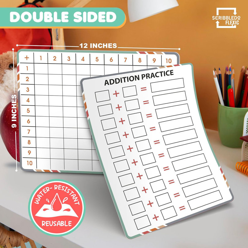 Scribbledo Addition Math Practice 9”X12”