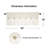 Farmhouse Rustic Beige Cotton Blend Striped Pleated Valance Curtain With Coconut Buttons For Kitchen, Living Room, Bedroom, Bathroom, 52" W X 18" L-263548936