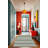 Multi-Colored Stripe Sectioned Geometric Patterned Modern Decorative Rug-1141141236