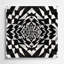 Art mural noir Op Art 2