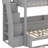 Twin Over Full Bunk Bed Featuring Storage Staircase, Pull-Out Bed, Storage Units, LED & USB Ports-1810096007