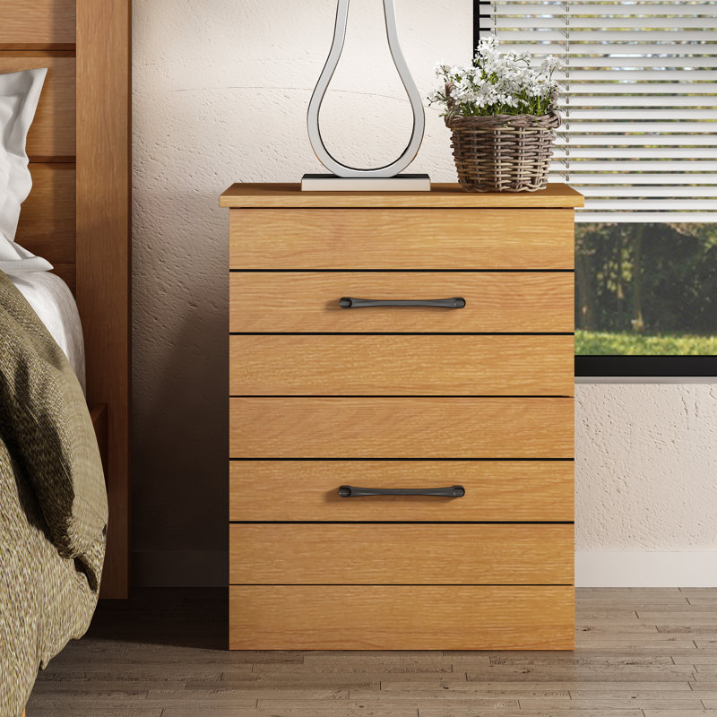 Calumn 2 Drawer Nightstand, Amber Walnut