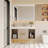 39.4" Modern Floating Bathroom Vanity with Ceramic Sink, Wall Mounted Storage Cabinet with 2 Drawers & 2 Open Spaces, Sintered Stone Top-422094633-436068138-370879299