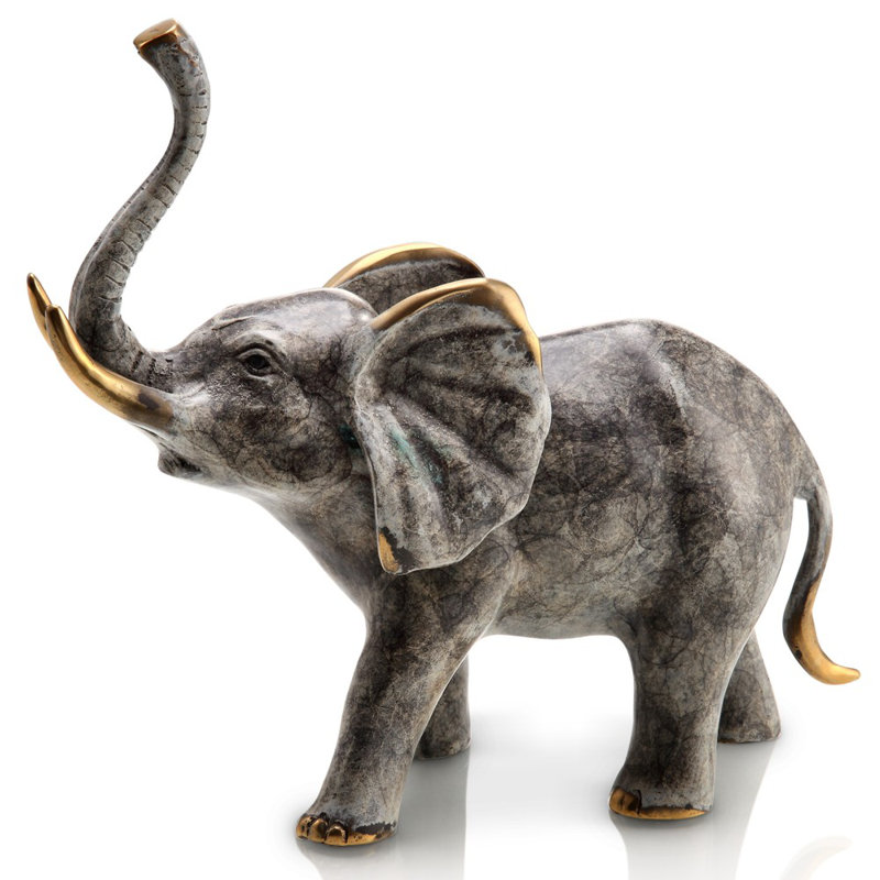 Bellowing Elephant Figurine