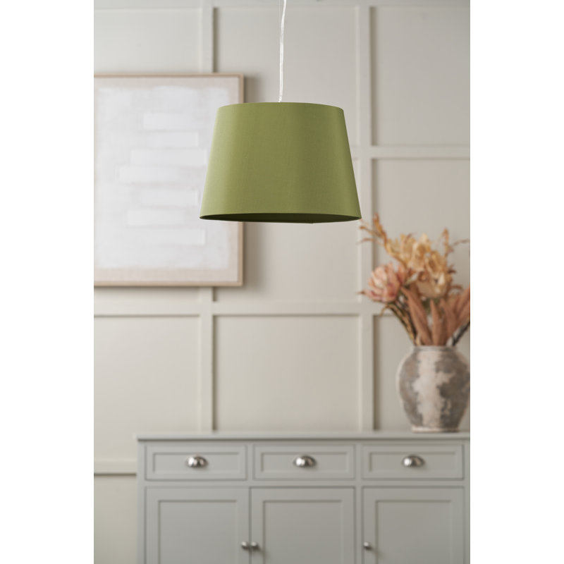 20cm H Cotton Empire Lamp Shade ( Uno ), Sage Green