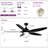 Dainius 60'' Ceiling Fan with LED Lights-1186083662