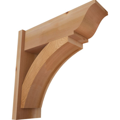 7 1/2"W x 22"D x 22"H Thorton Smooth Traditional Outlooker, Western Red Cedar