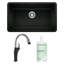 Precis 30" L x 18" W Undermount Kitchen Sink with Faucet & Sink Cleaner-73561151