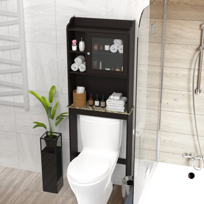 Armoire au-dessus de la toilette pour salle de bain - Améliore le rangement et l'apparence