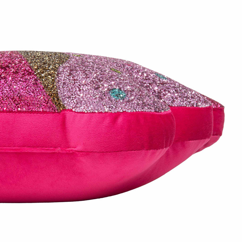 Coussin Sparkles Home Strass | Housse en velours | Insert décoratif inclus